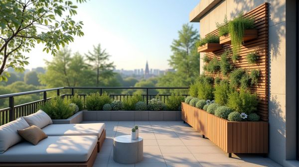 Intégrer un store vertical pour terrasse contemporaine facilement