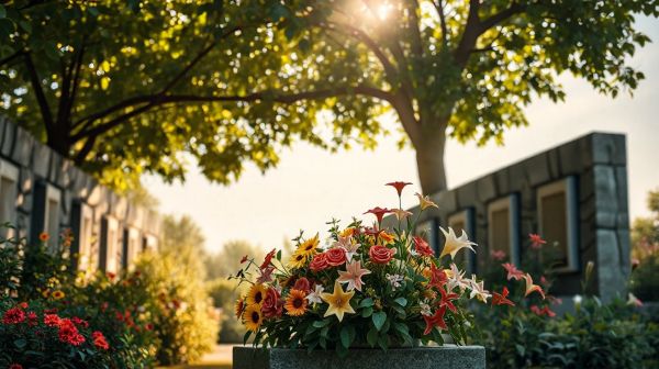 Les meilleurs porte-fleurs pour embellir votre columbarium