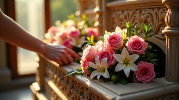 Un porte fleurs adapté pour personnaliser votre columbarium